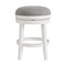 Alaterre Furniture Clara Swivel Counter Height Stool, White, 2PK ANCL03FDCR2 - alternate 5